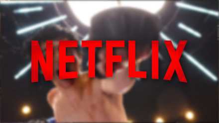 A Netflix logo in front of a blurred image of Viral Hit J-drama featuring Kōta Shimura