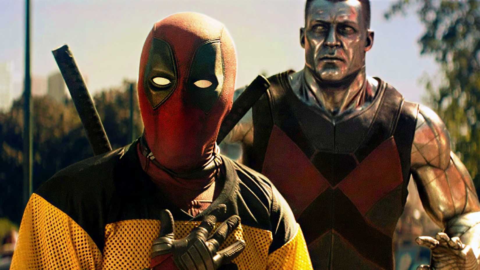 Wade Wilson and Colossus react together in Deadpool 2