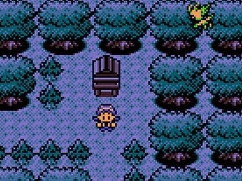 Image shows gameplay from Pokemon Crystal