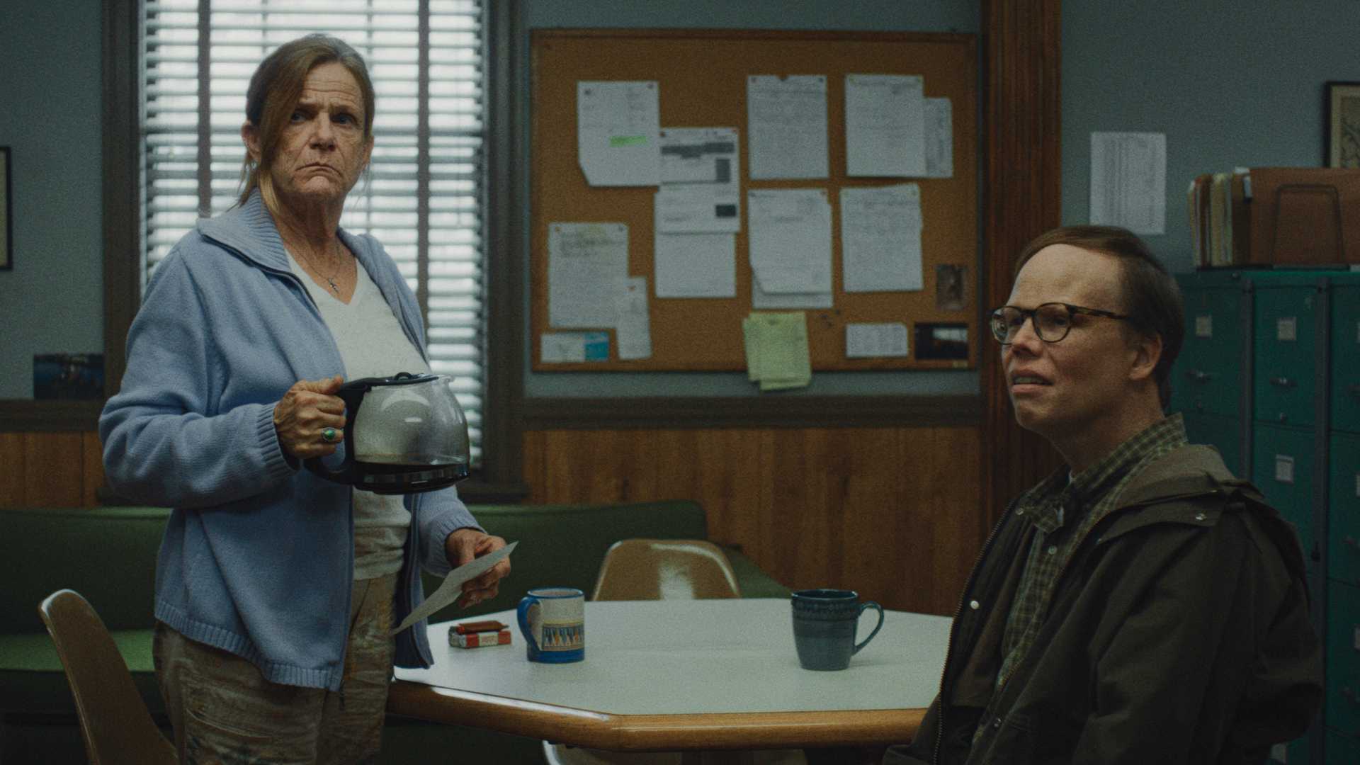 Rosemary holding a coffee pot in Widow's Bay