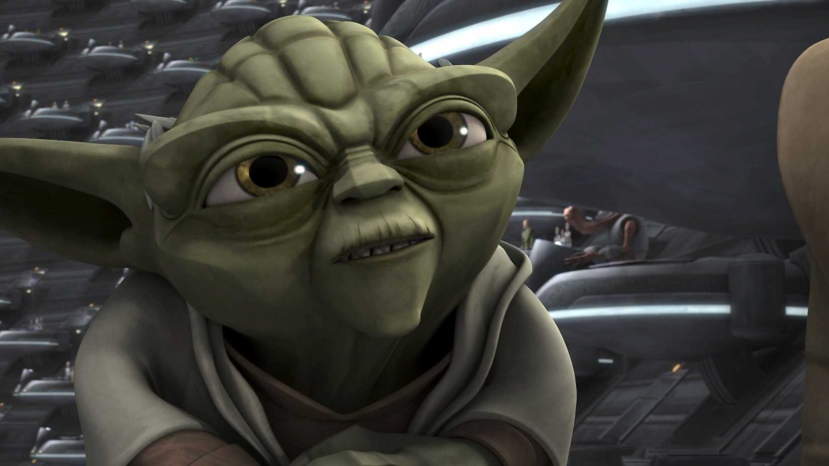 yoda talking ot someone in star wars the clone wars
