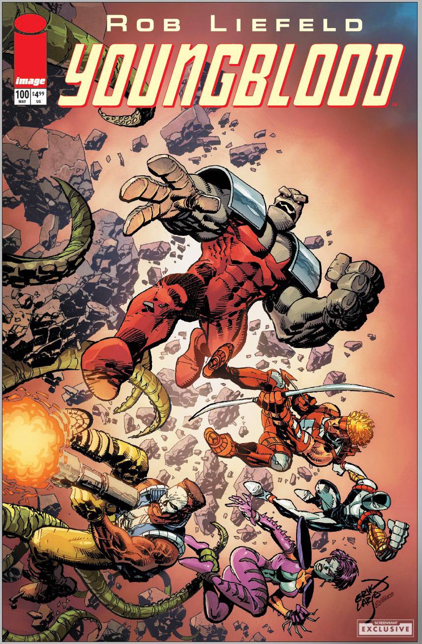 YOUNGBLOOD 100 ERIK LARSEN Cover Exclusive