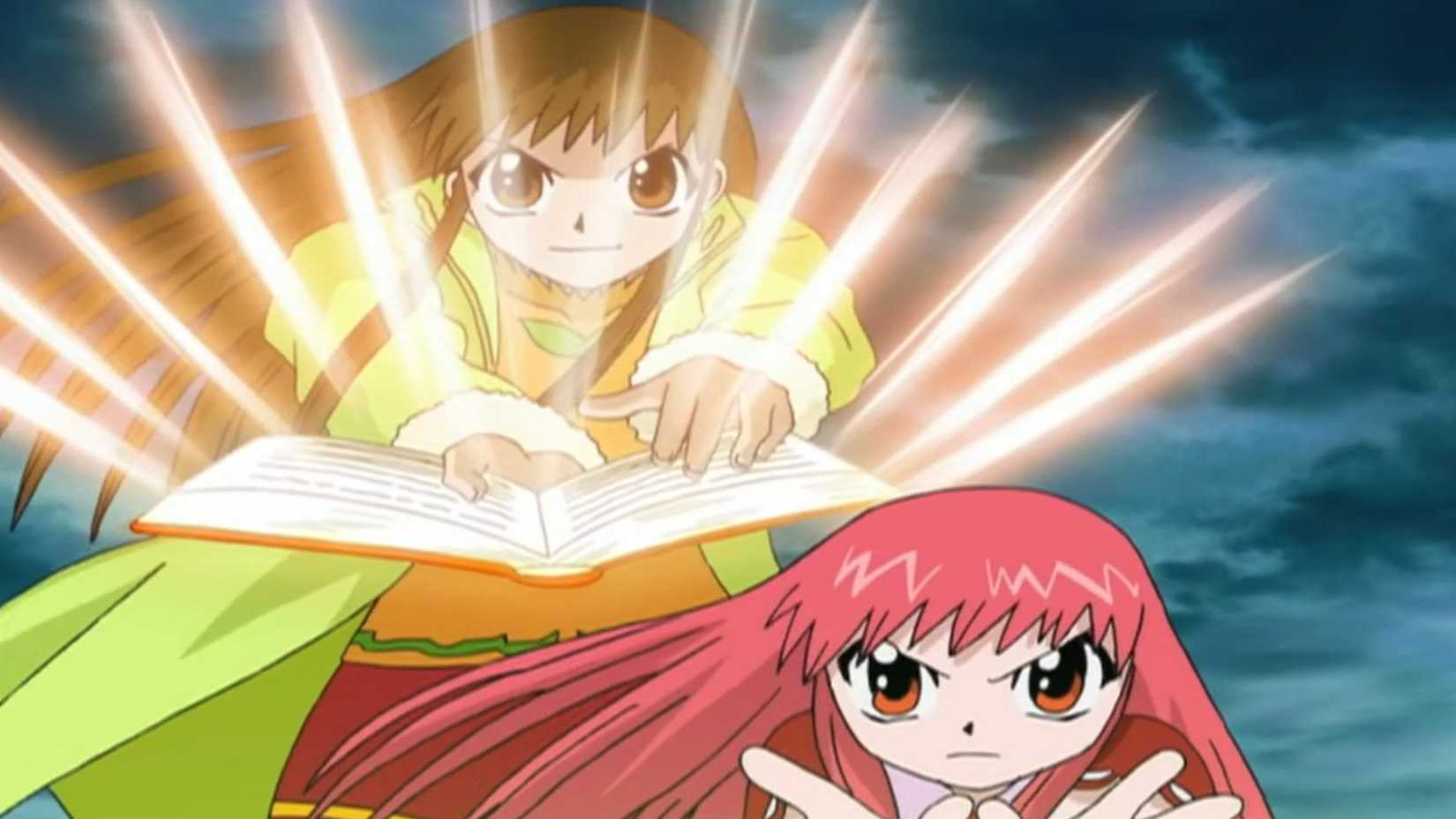 Tio and Megumi in the anime