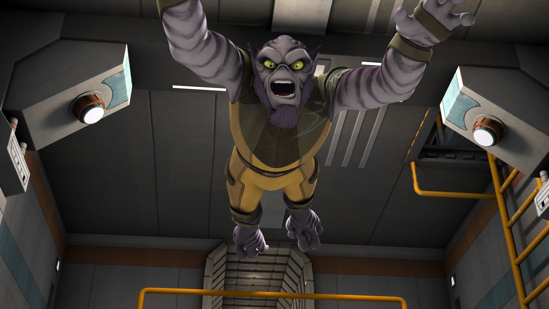 Zeb em ação em Star Wars Rebels