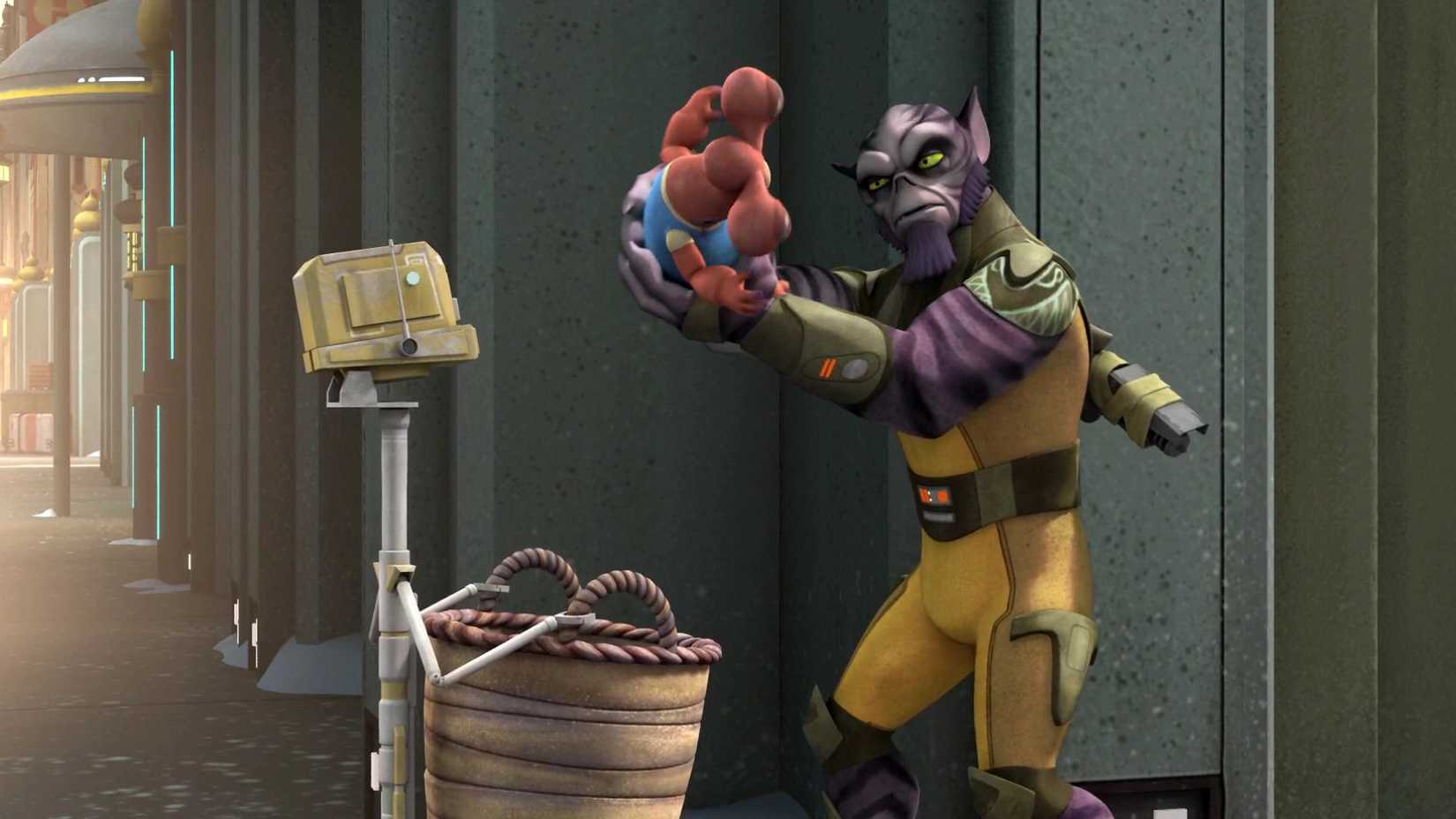zeb holding a force sensitive ithorian baby in star wars rebels season 2 future of the force