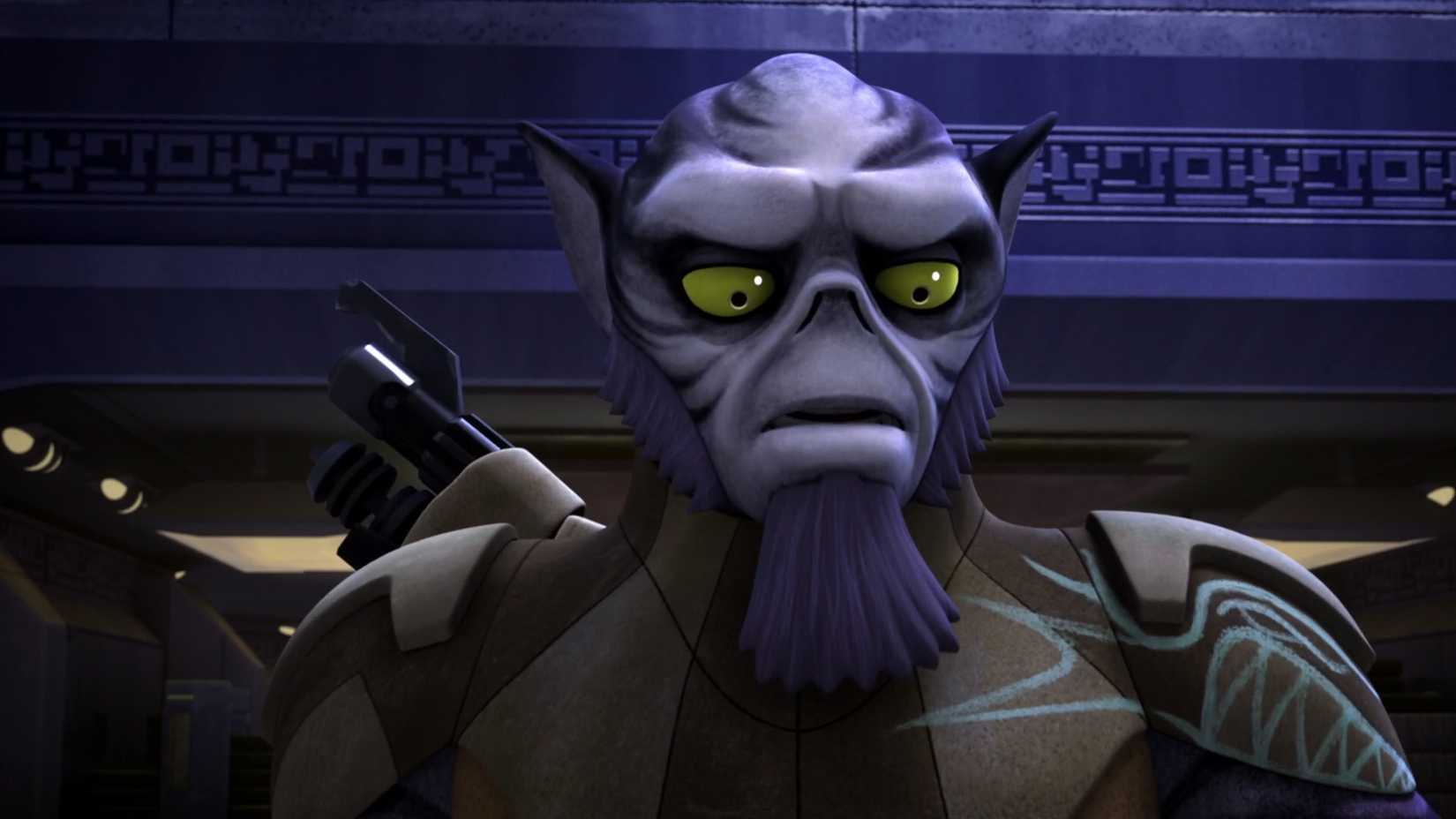 zeb looking down with a concerned expression in star wars rebels season 1 droids in distress