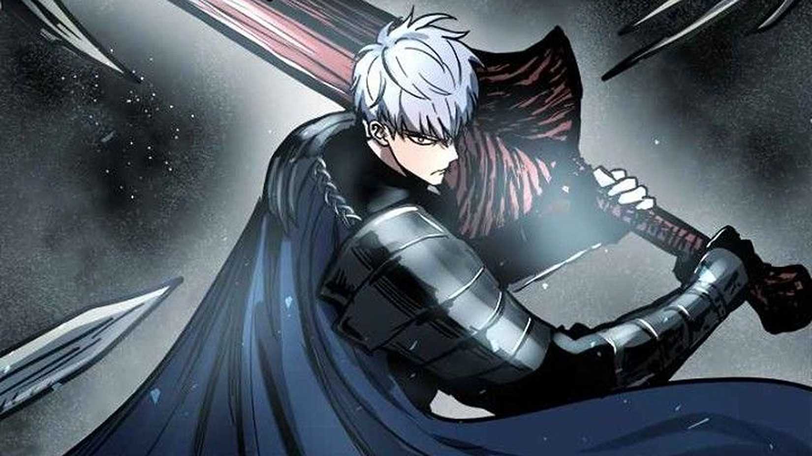 Zephyr From Doom Breaker holding his sword