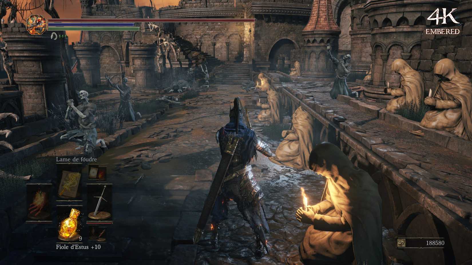 Image shows the 4K Embered mod for Dark Souls 3