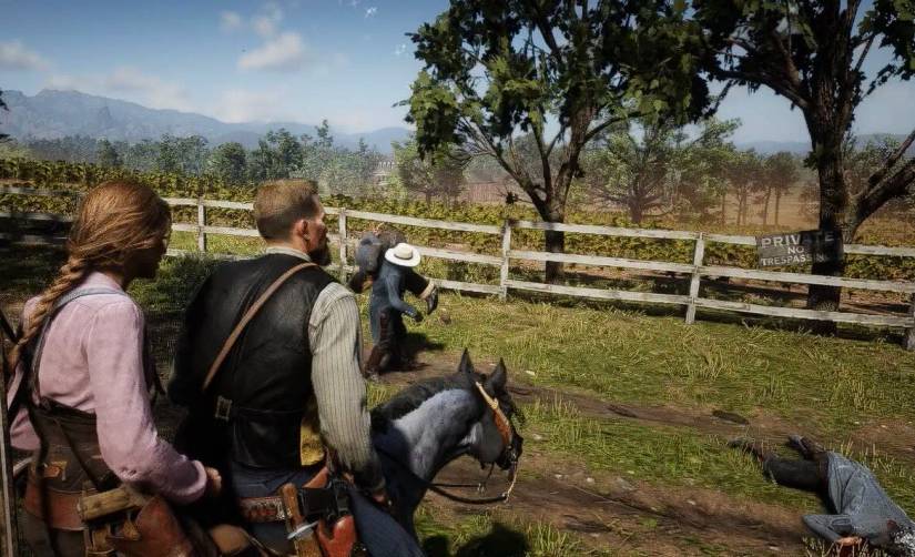 Image shows the Unleashed mod for RDR2