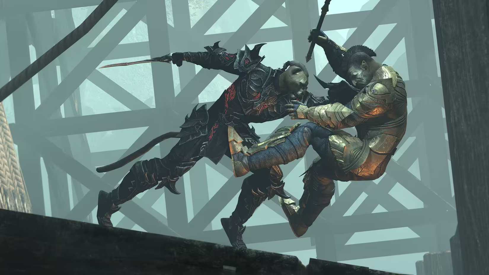 Image shows characters fighting in Elder Scrolls Online
