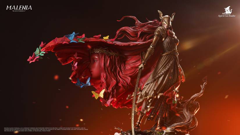 Image shows the Spirit Cat Studio Elden Ring Malenia Resin Statue