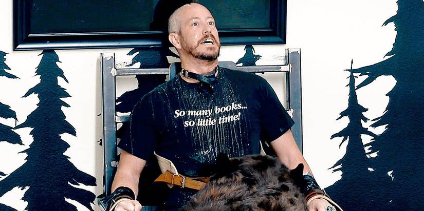 A bear attacks Danger Ehren in Jackass Forever