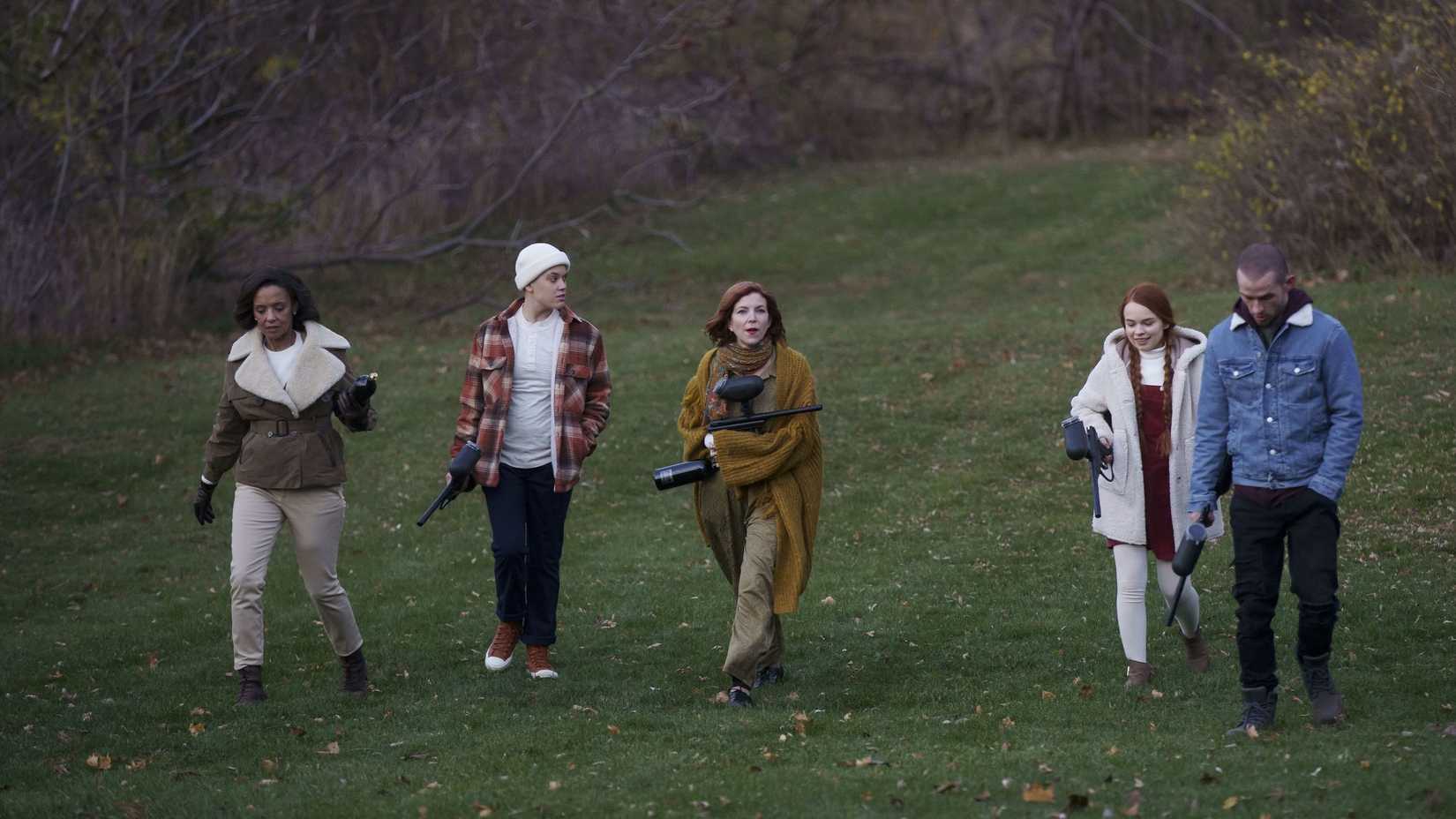 A group of characters go hunting in Slasher season 4