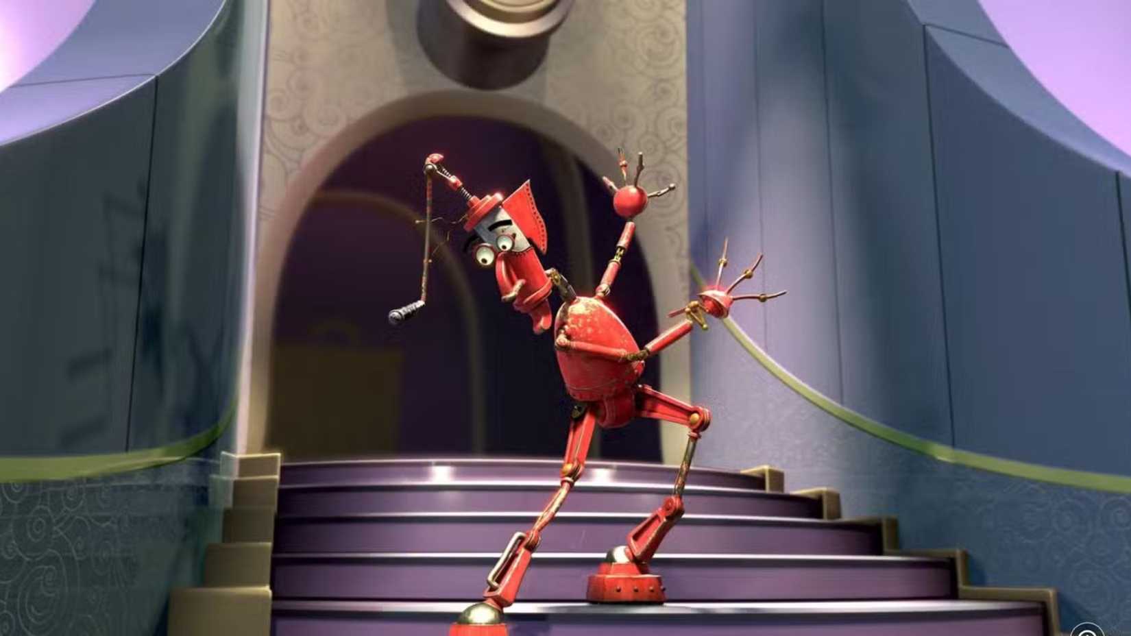 A robot on the stairs in Robots