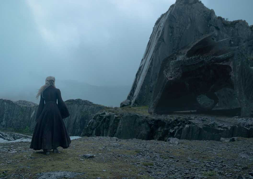 Rhaena and Sheepstealer in House of the Dragon