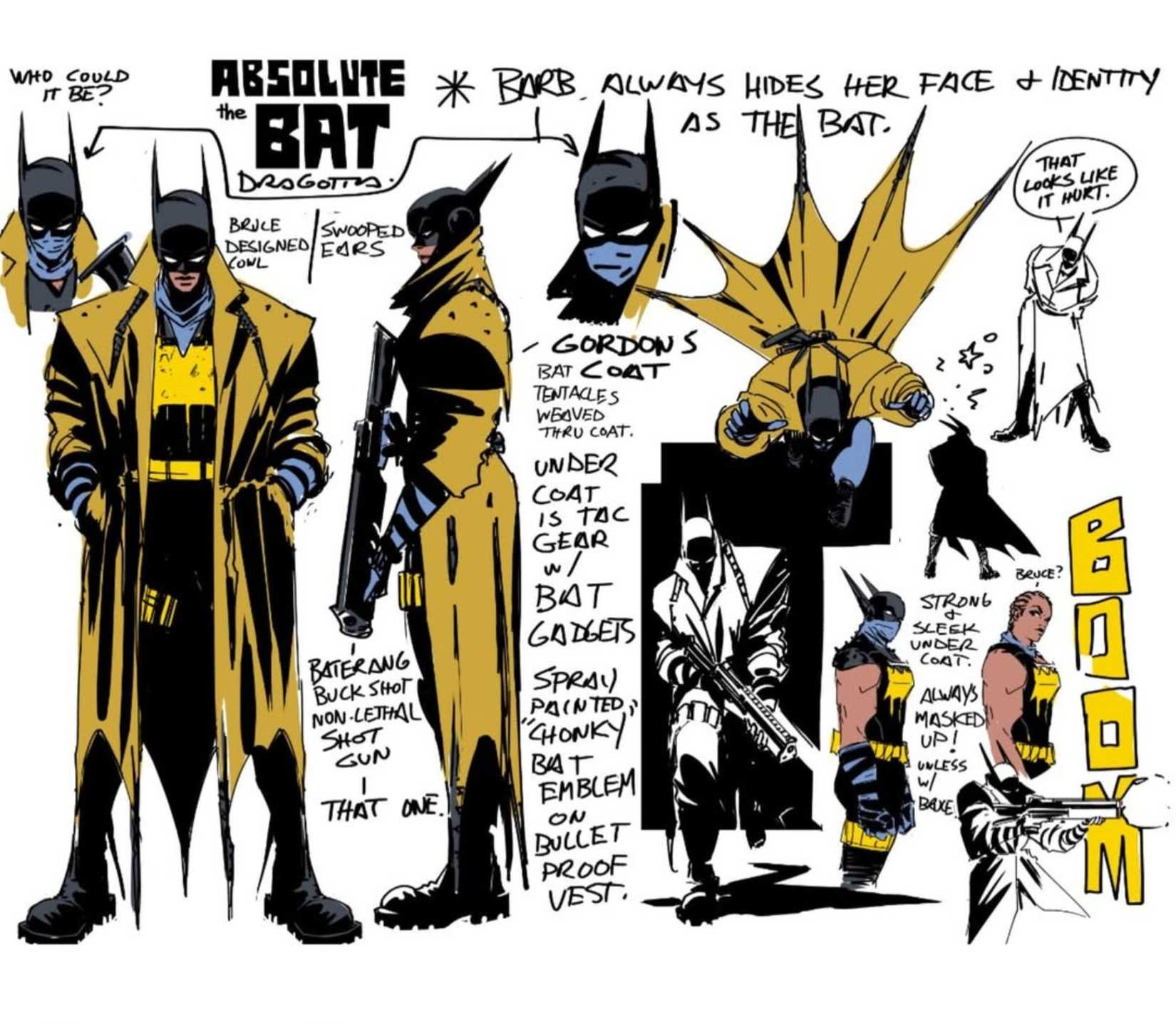 absolute batgirl batman design sheet dragotta