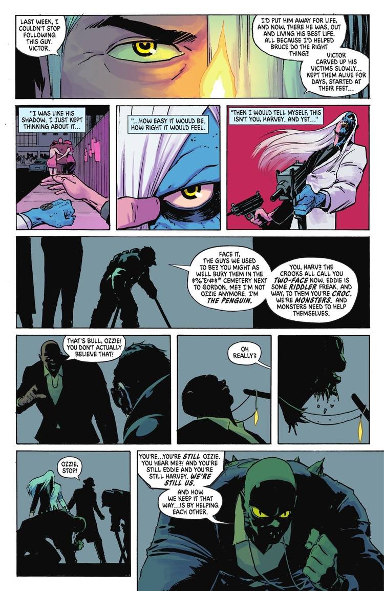 Absolute BAtman #21 Harvey Dent and Victor Zsasz