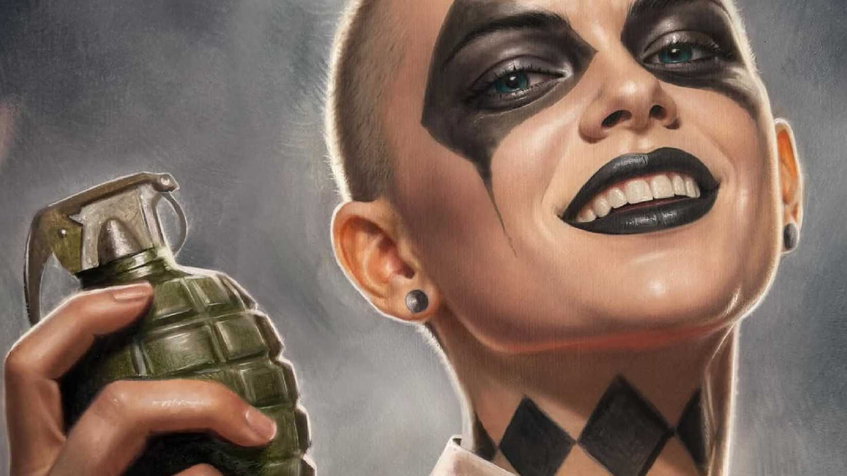 absolute harley quinn with grenade