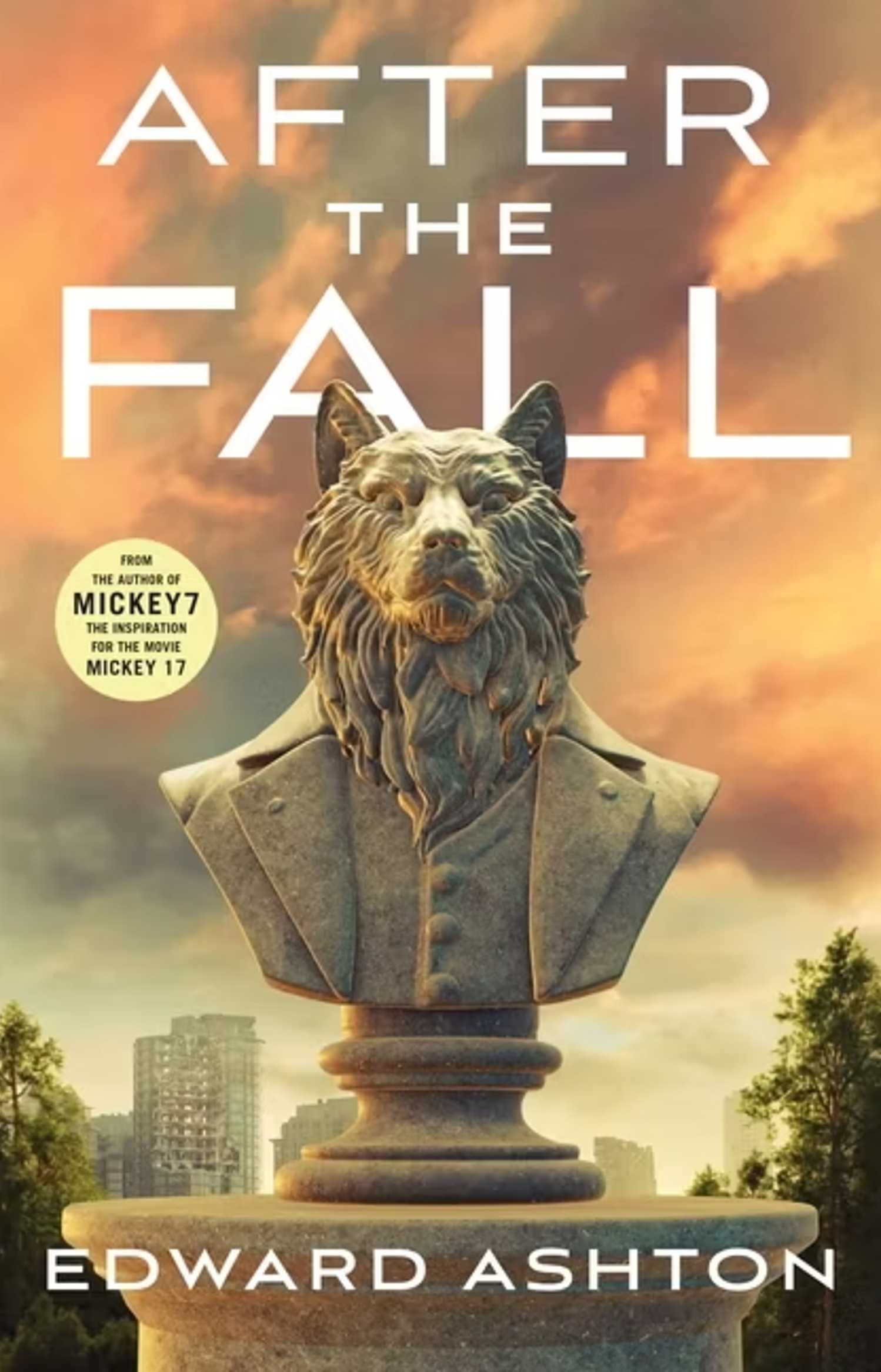 After the Fall book cover, the bust of a wolf