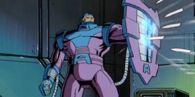 Apocalypse turning his hand into a shield in X-Men the Animated series