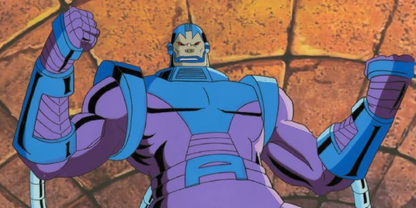 Apocalypse with his fists in the air in X-Men The Animated Series