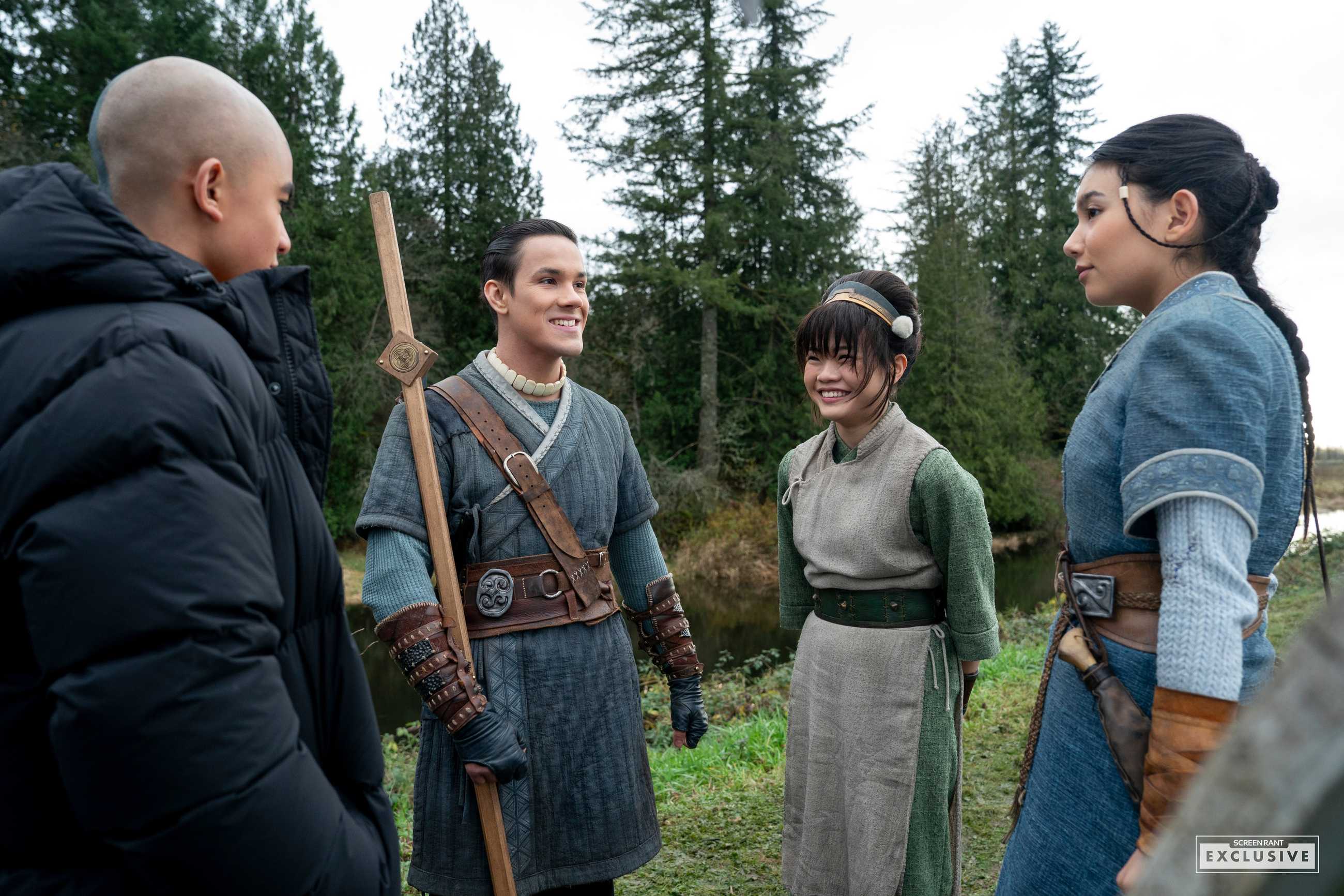 Avatar The Last Airbender season 2 - exclusive still of Toph & Gaang