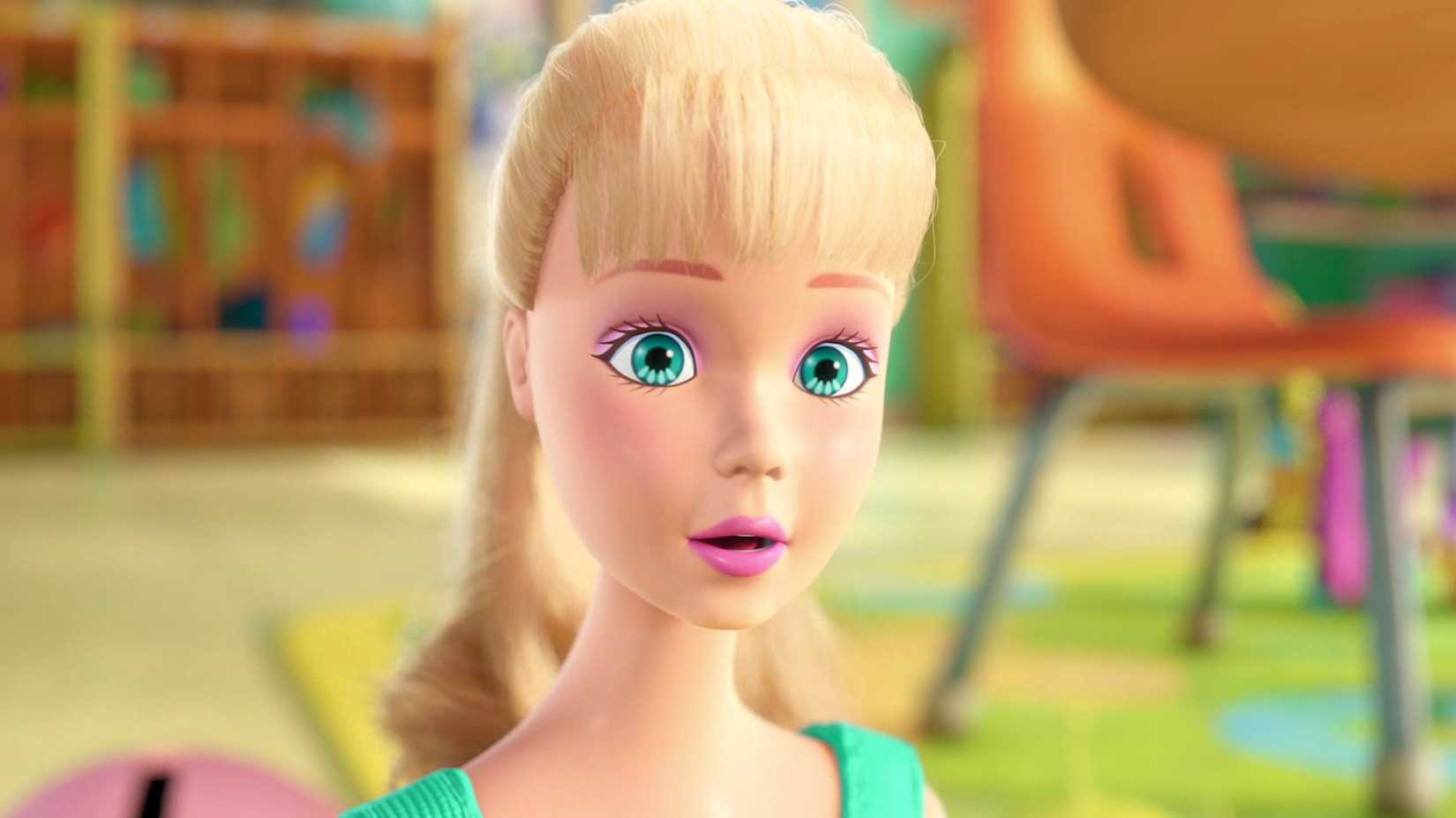 Barbie surprised in Toy Story 3