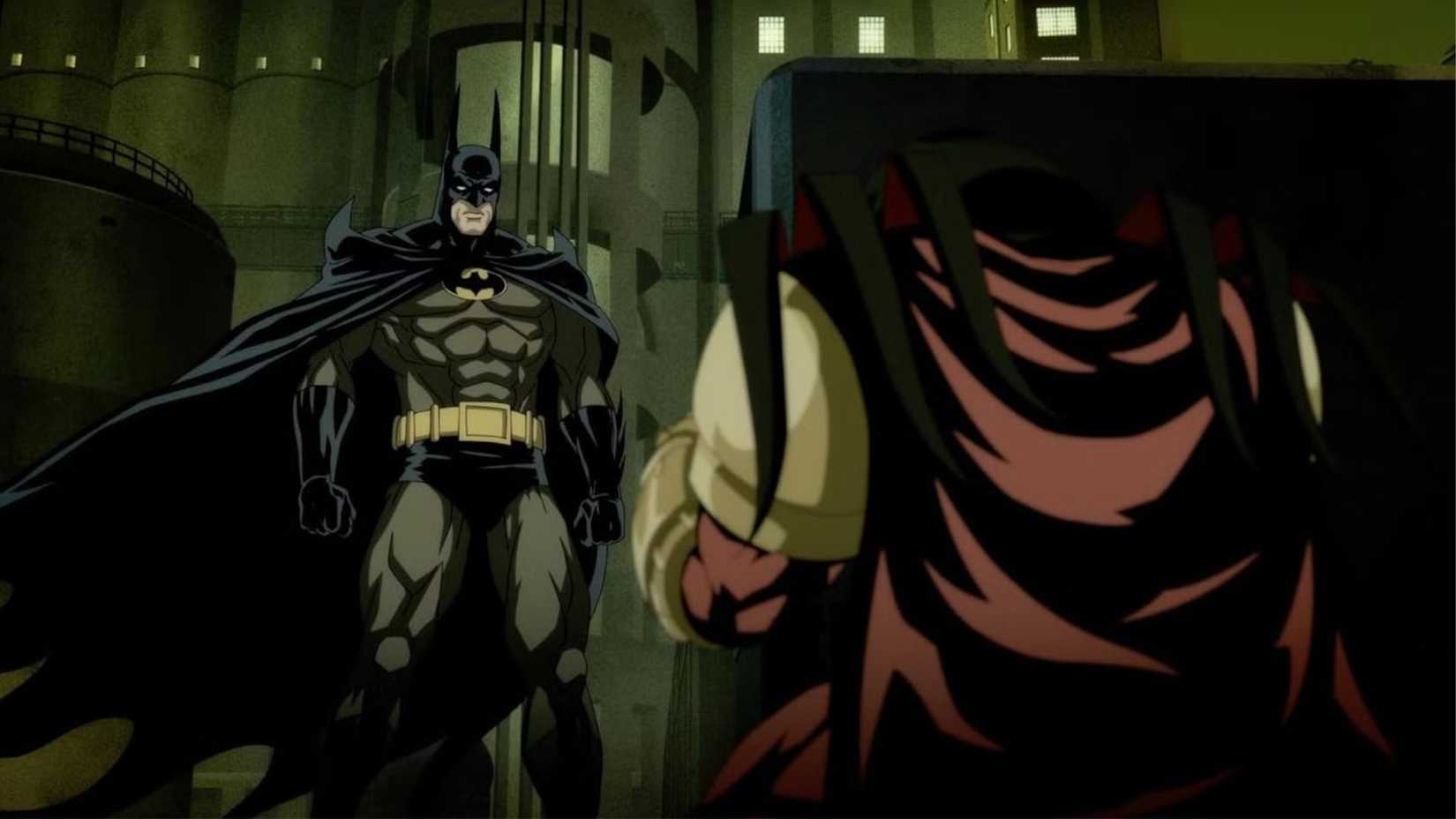 Batman in Knightfall stood looking imposing