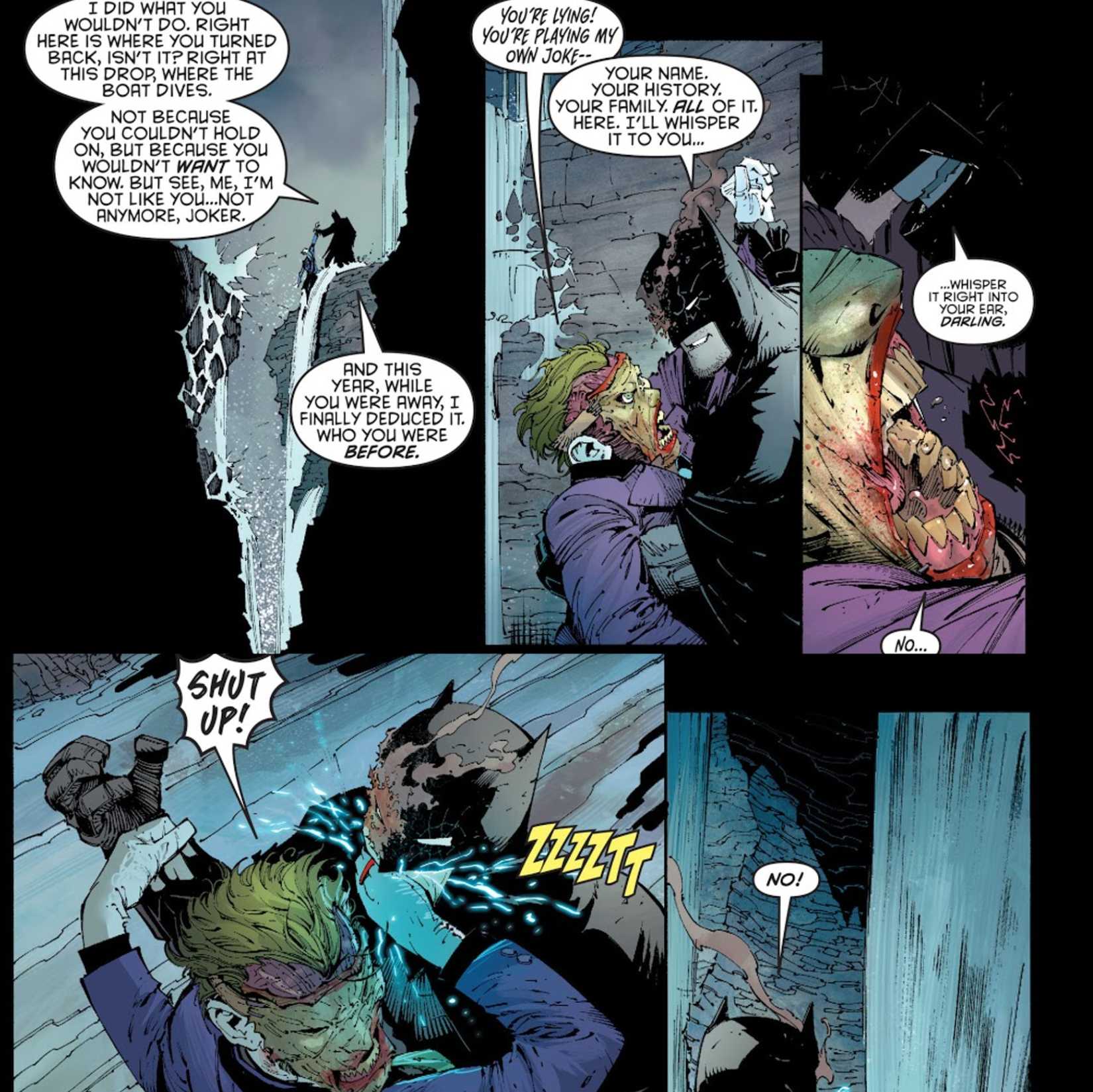 batman scares joker by threatening to reveal his identity