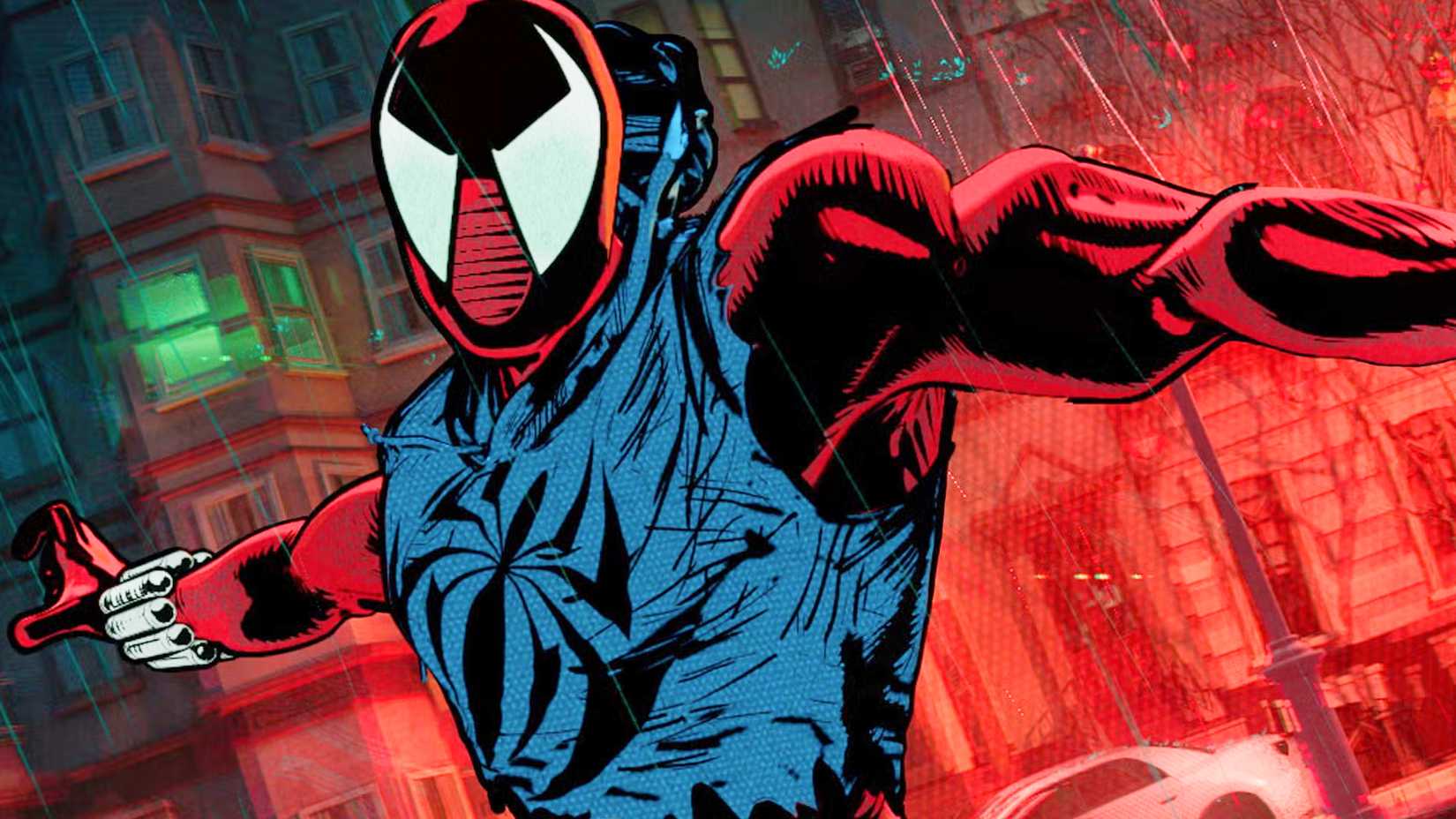 ben reilly's scarlet spider in spider-man across the spider-verse