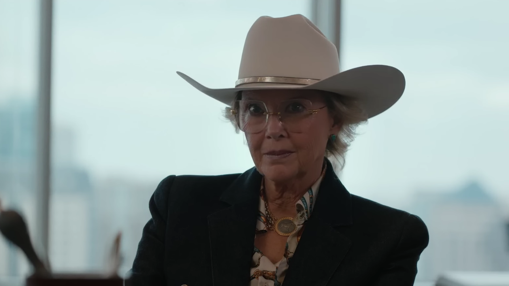 Beulah in business meeting