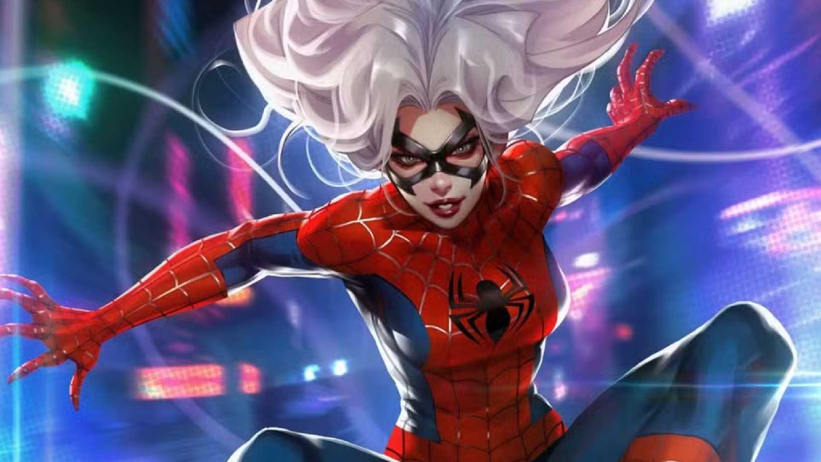 black cat as spider-man