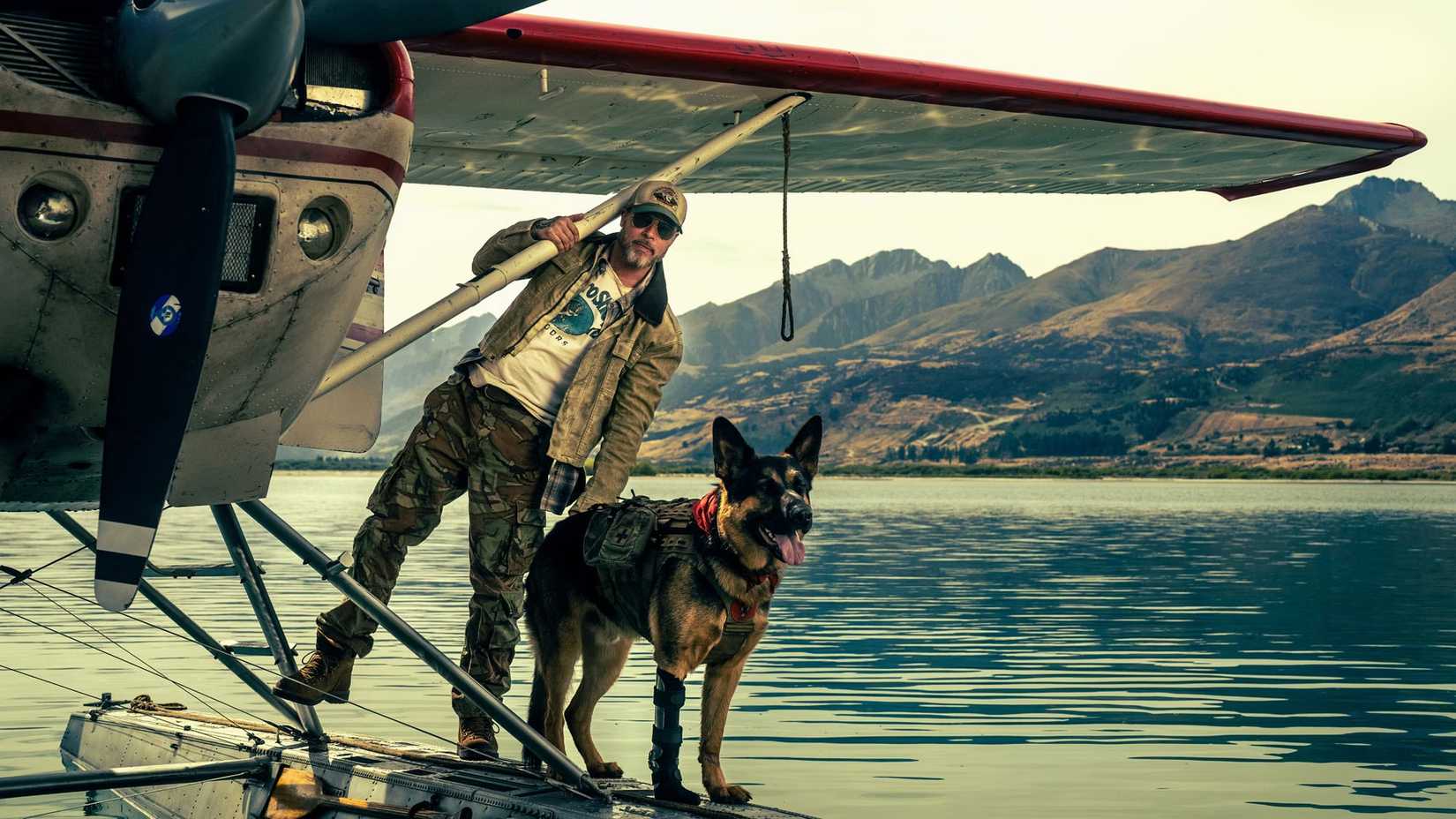 Brad Pitt and Uber the Dog in Heart of the Beast