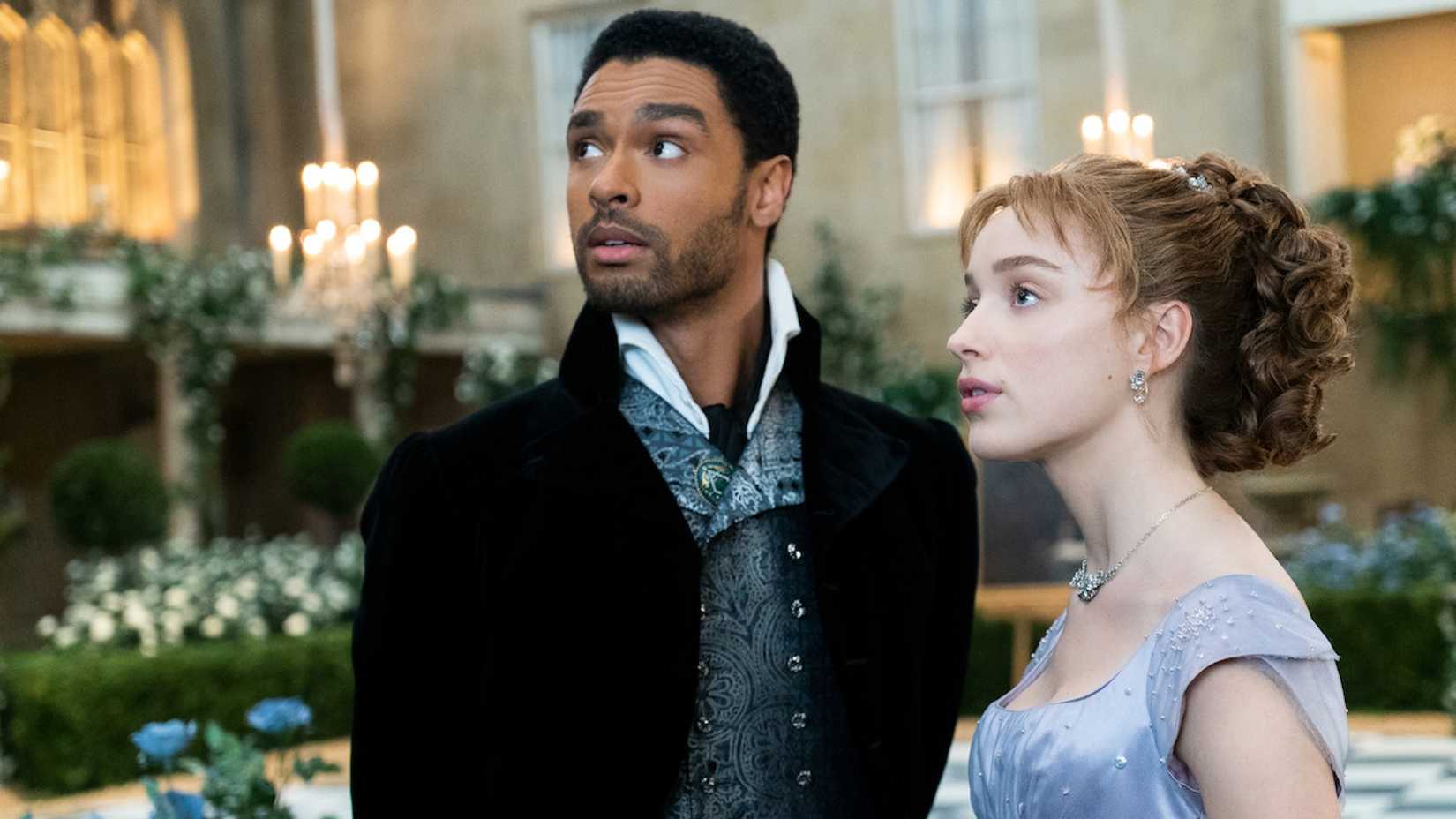 Daphne and Simon in Bridgerton season 1.