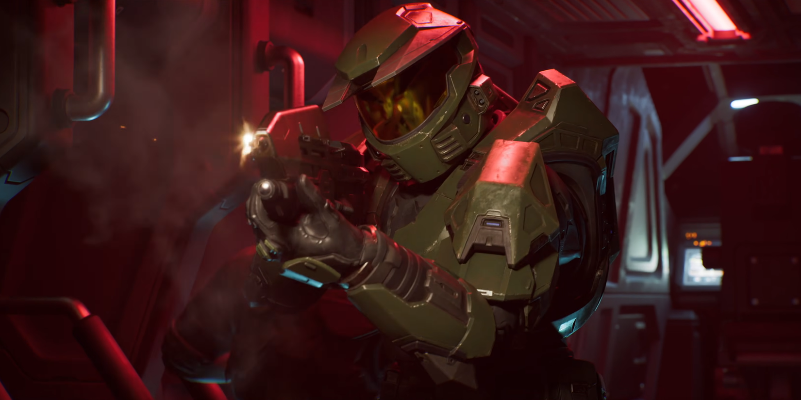 Campaign Evolved chief firing in a hallway