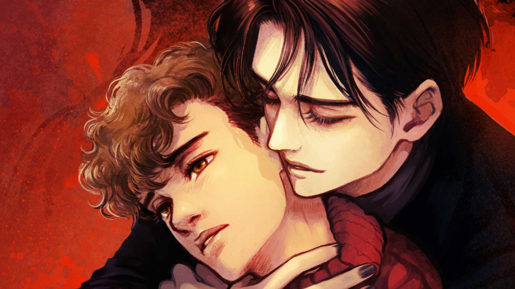 Dacian and Jonathan hug on the cover of Love Immortal by Kit Vincent
