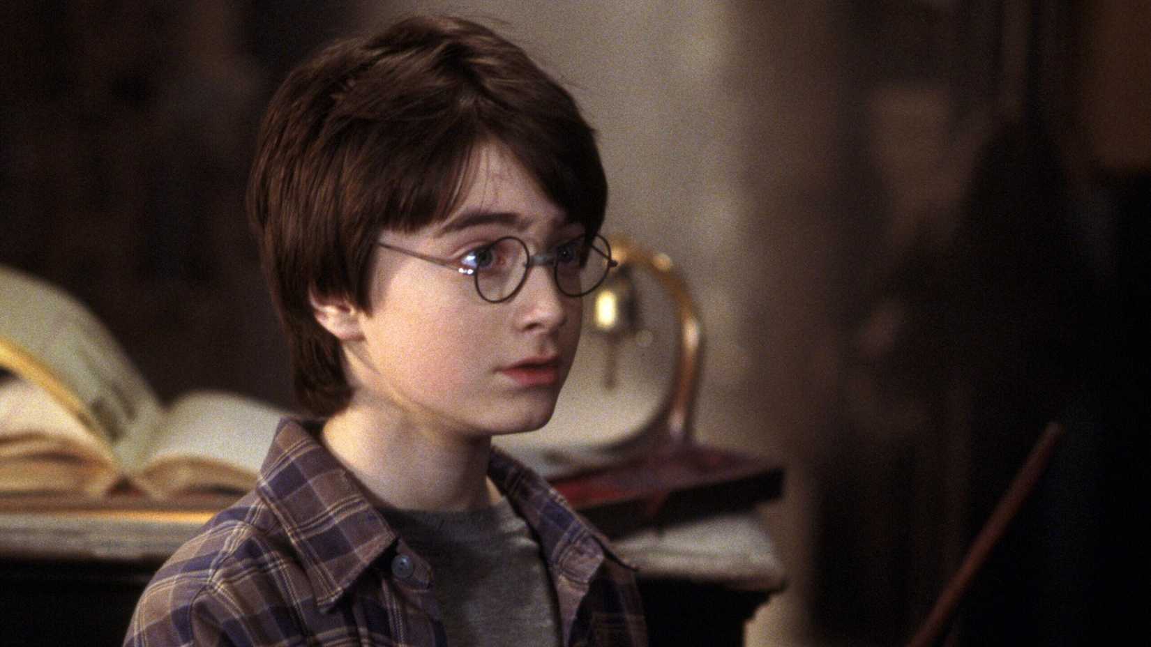 Harry trying wands at Ollivander's