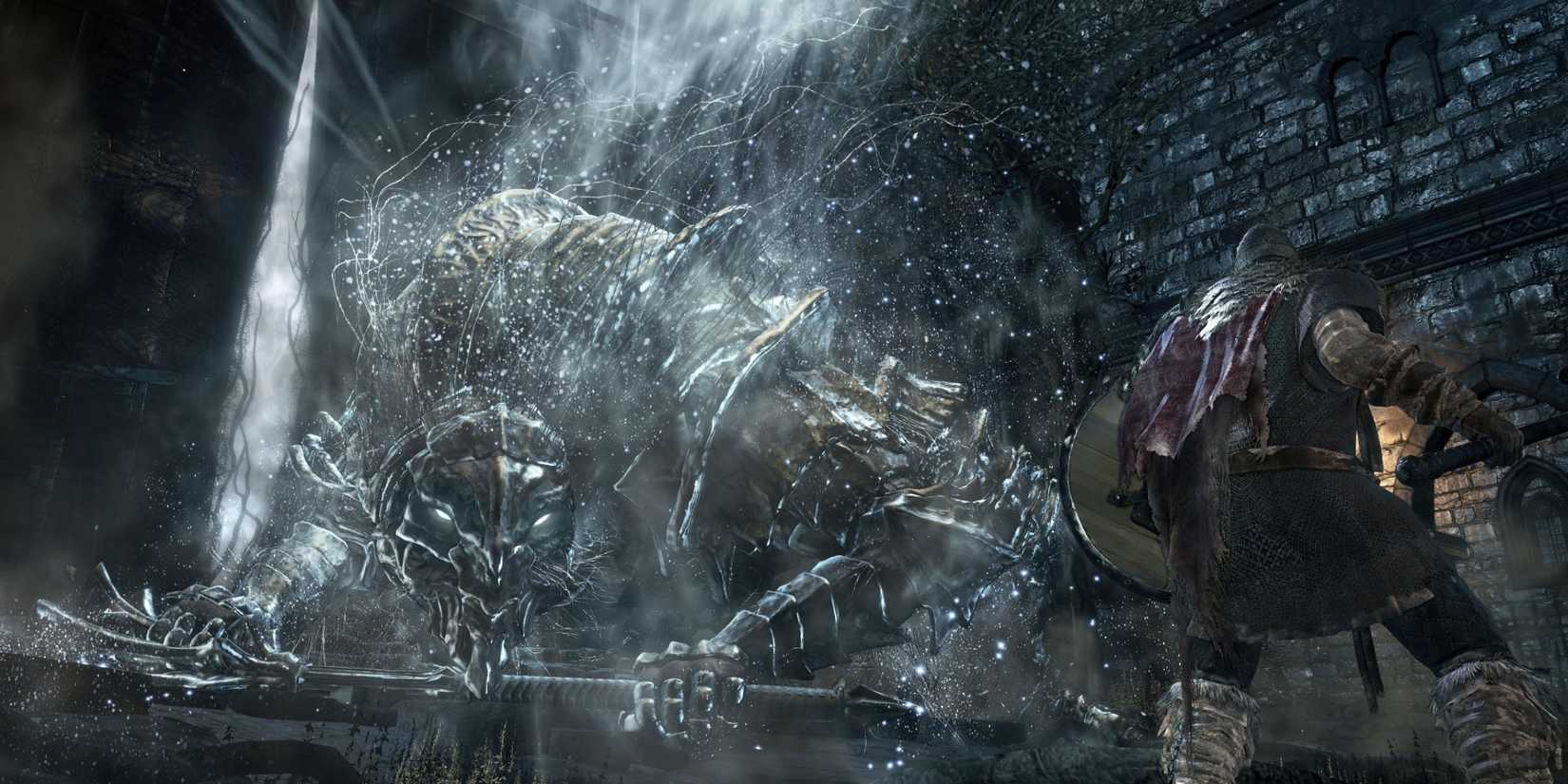 Dark Souls 3 press kit image agains frost enemy