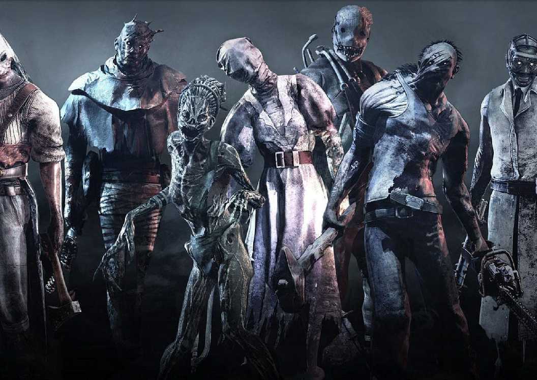 Killers from Dead by Daylight Including Huntress, Hag, Nurse, Hillbilly, Wraith, Trapper, and Doctor