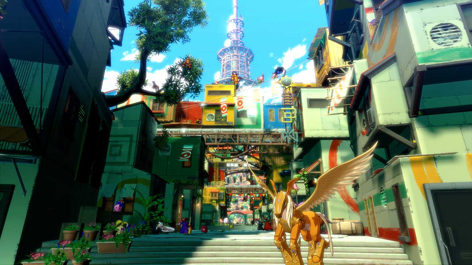 The Central Town in Digimon Story Time Stranger.