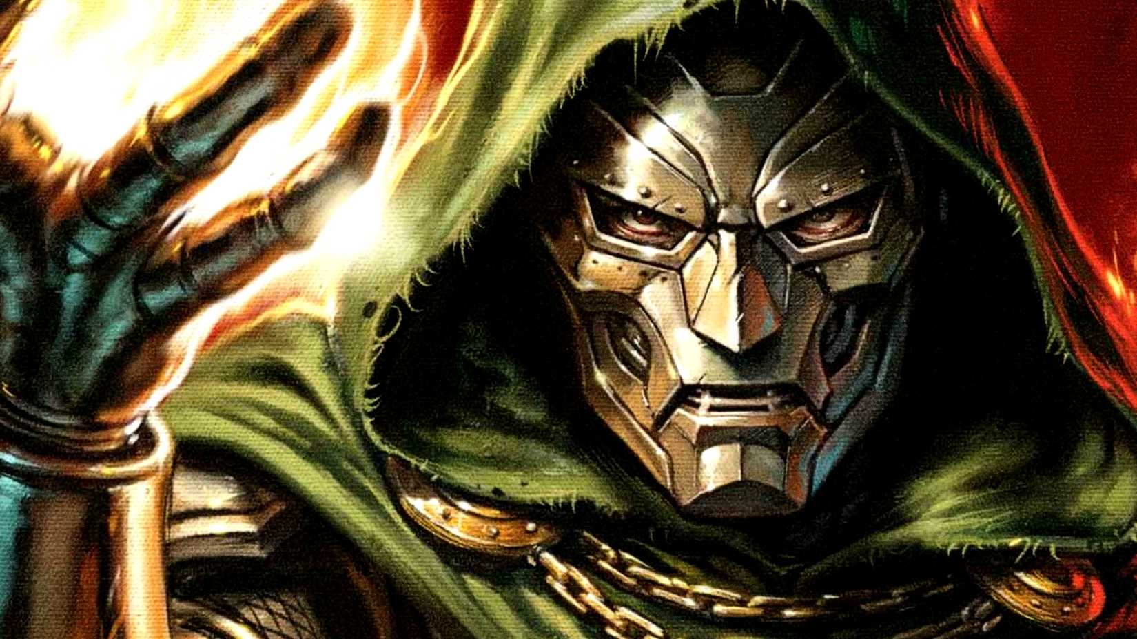 Doctor Doom casts a fireball in Challenges of Doom