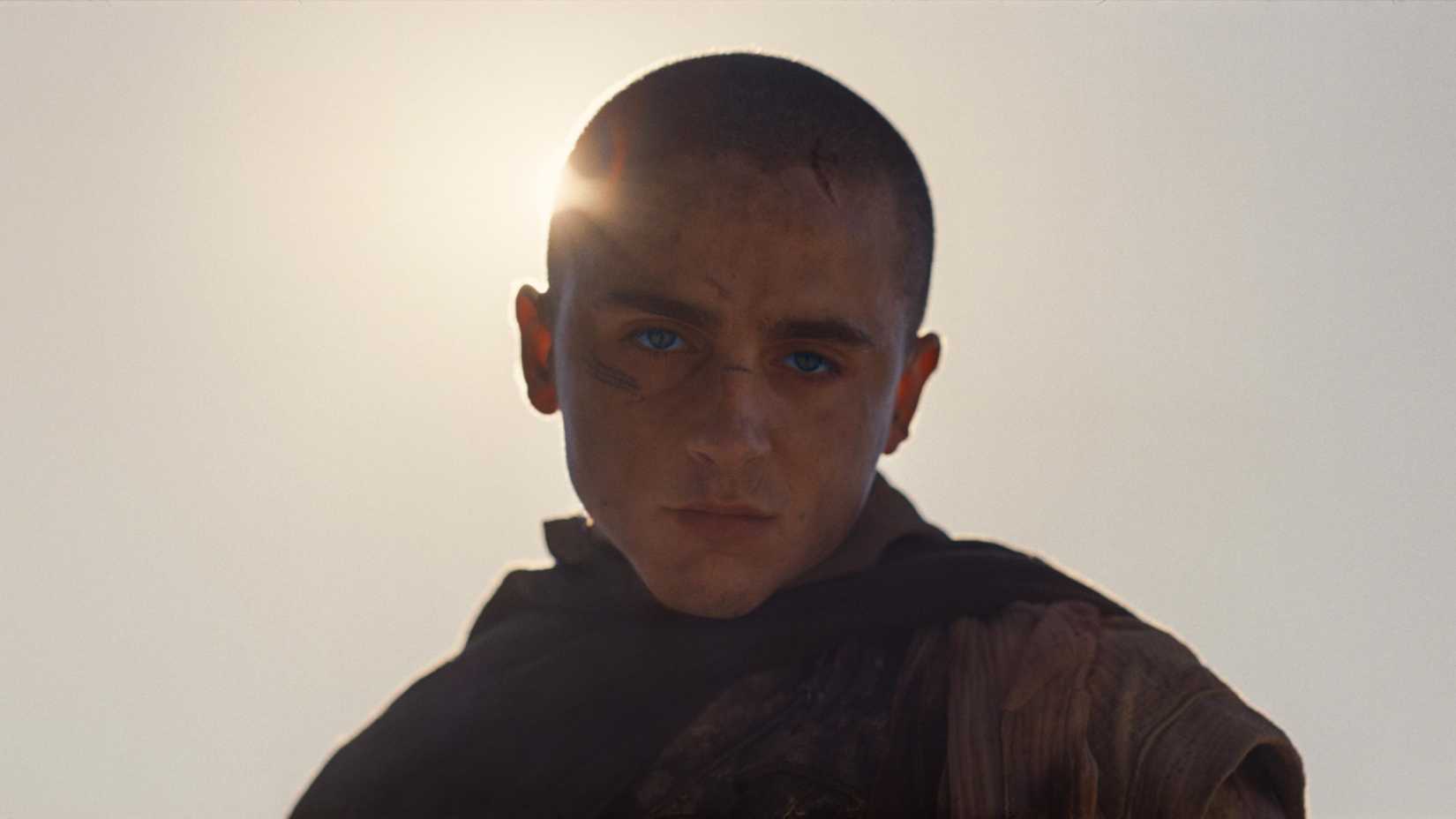 Paul Atreides (Timothee Chalamet) looking serious in Dune: Part Three