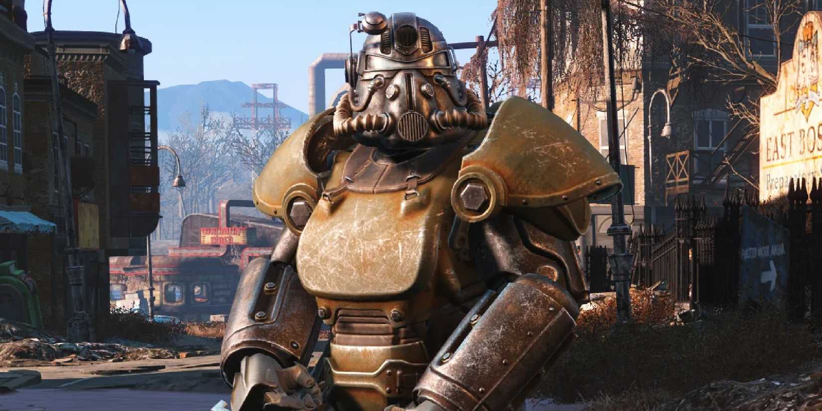 fallout 4 screenshot of suited character in boston