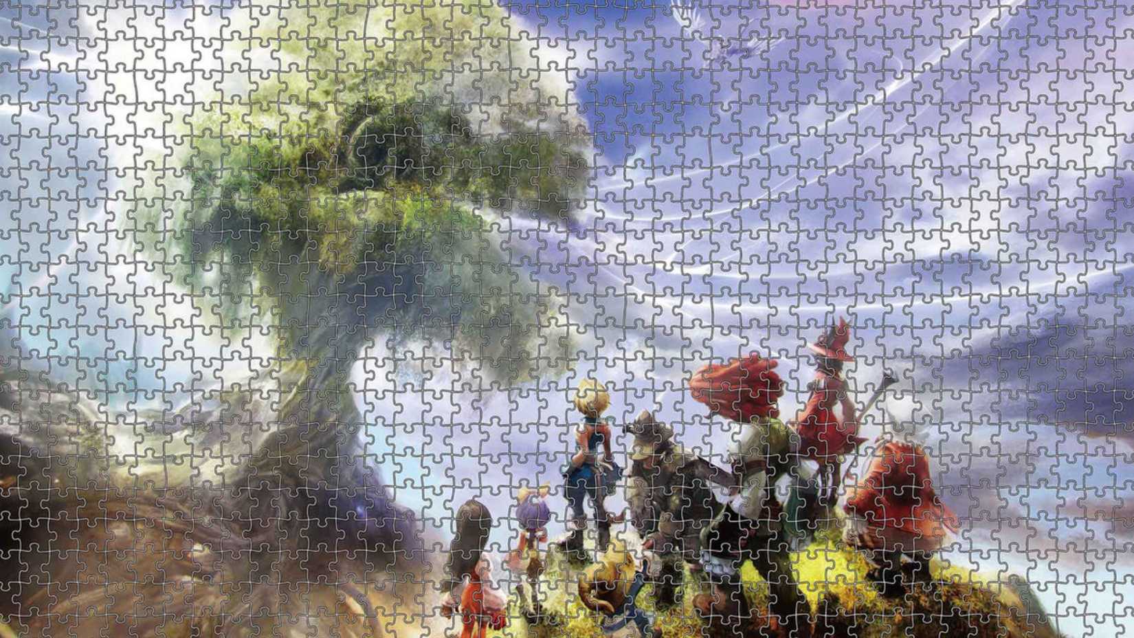 The Final Fantasy 9 Denouement puzzle featuring numerous characters from the game.