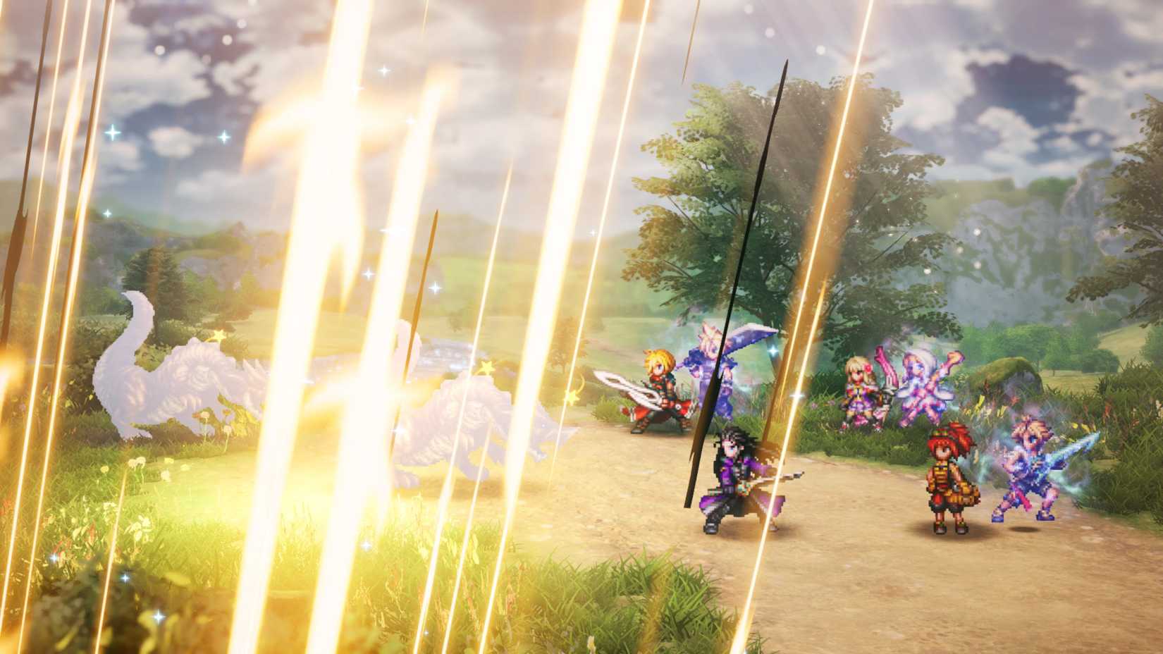 Final Fantasy Resonance battle scene
