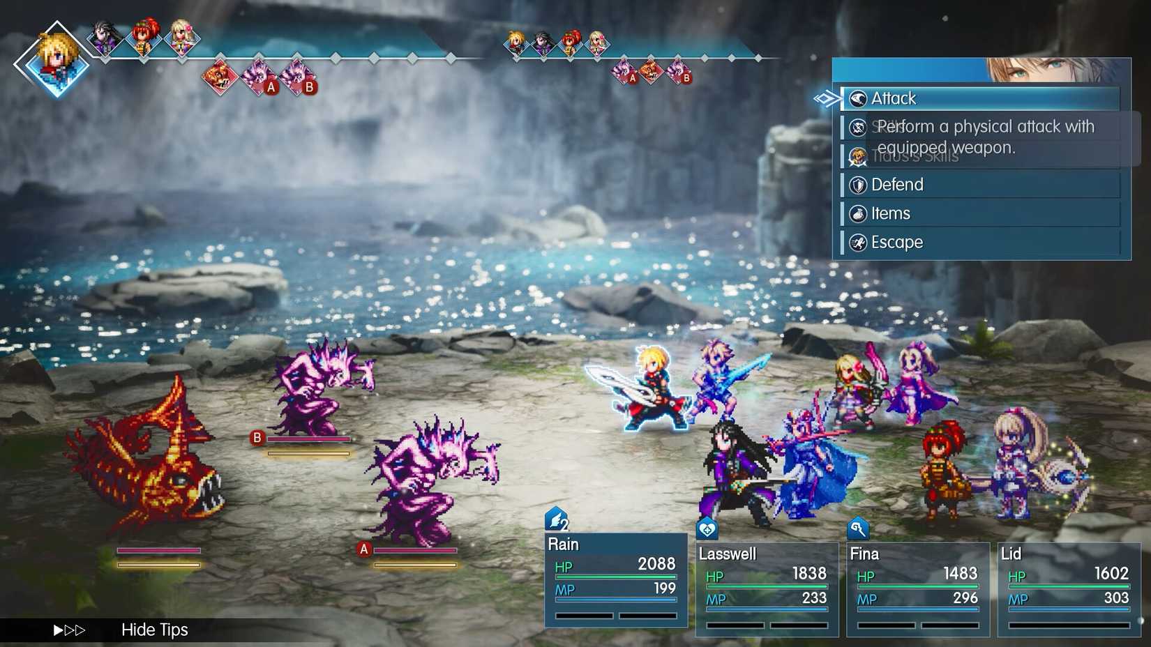 Final Fantasy Resonance turn based battle
