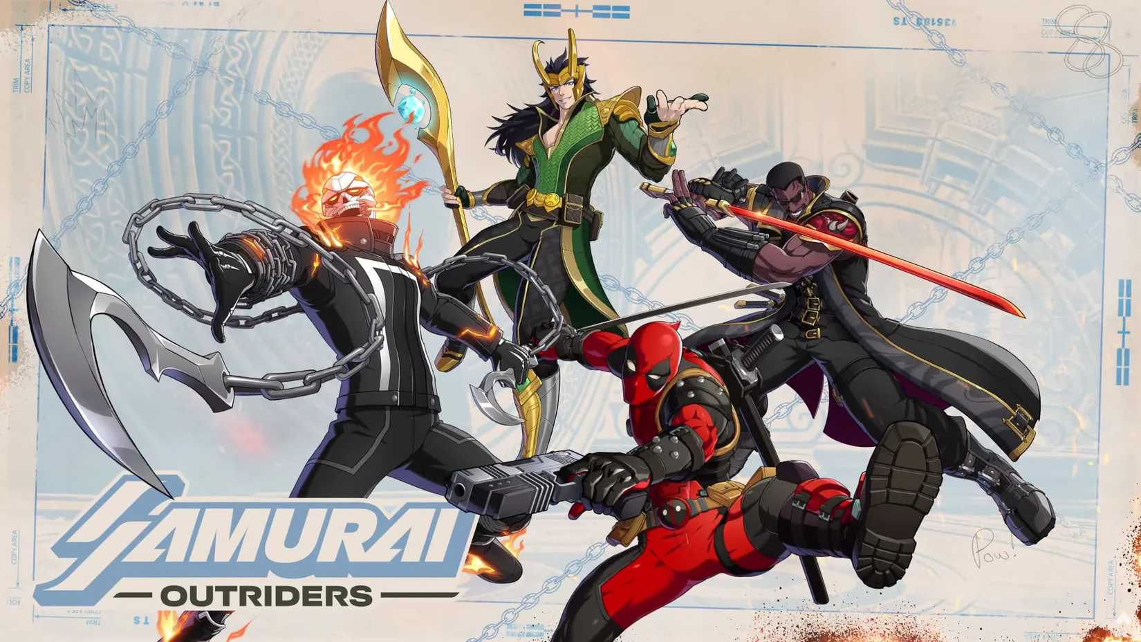 Samurai Outriders Marvel Tokon Team
