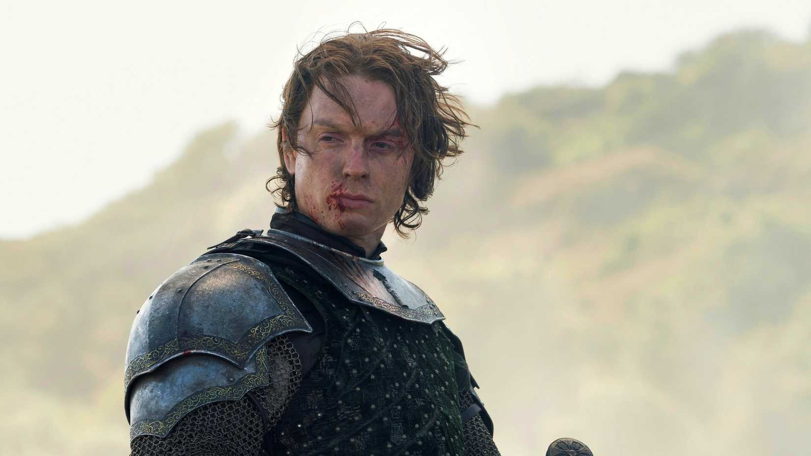 Freddie Fox as Gwayne Hightower in armor in House of the Dragon