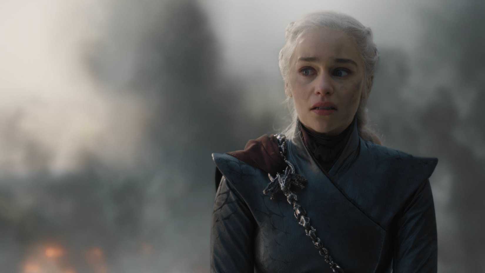 Daenerys (Emilia Clarke) looking furious in Game of Thrones.