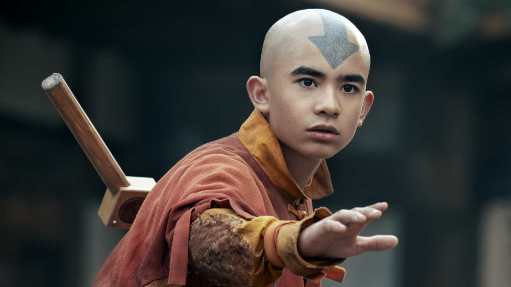 Gordon Cormier as Aang in Avatar The Last Airbender season 2 on Netflix
